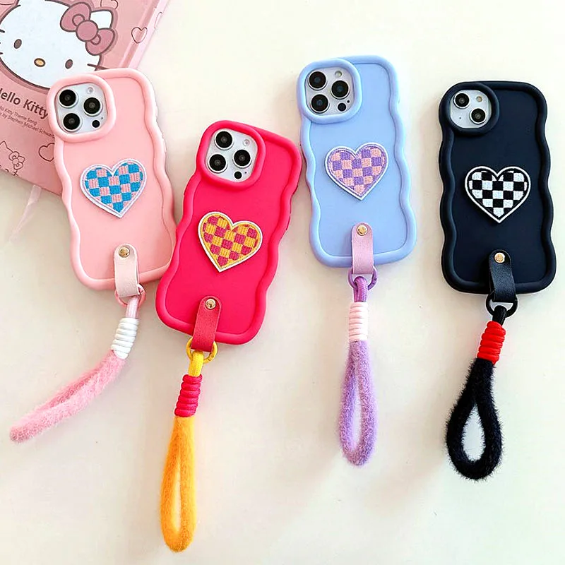 Heart Fur Rope Waves Soft Phone Case For Motorola Moto EDGE 40 Neo 5G E32 E22S E20 E30 E40 G10 G20 G30 G60 G60S G71S G30 Cover