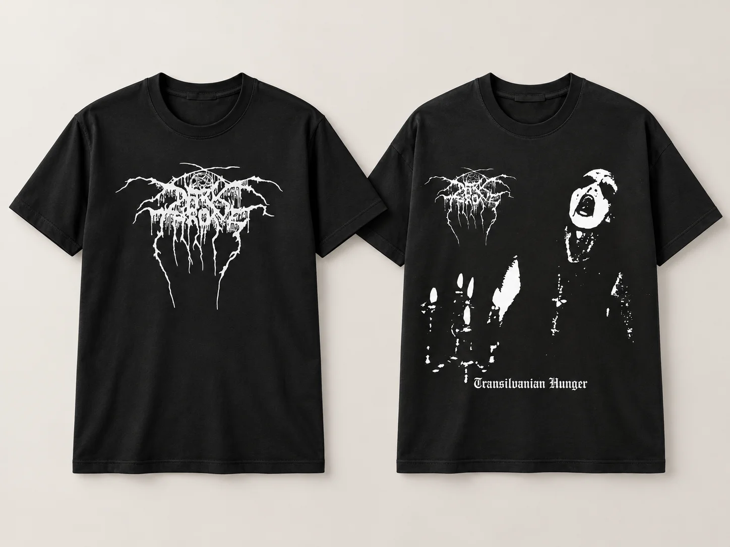 2026 New Darkthrone Transylvanian Hunger Tee Y2K Black Metal Band Summer Men's and Women's Breathable Cotton T-shirt Top