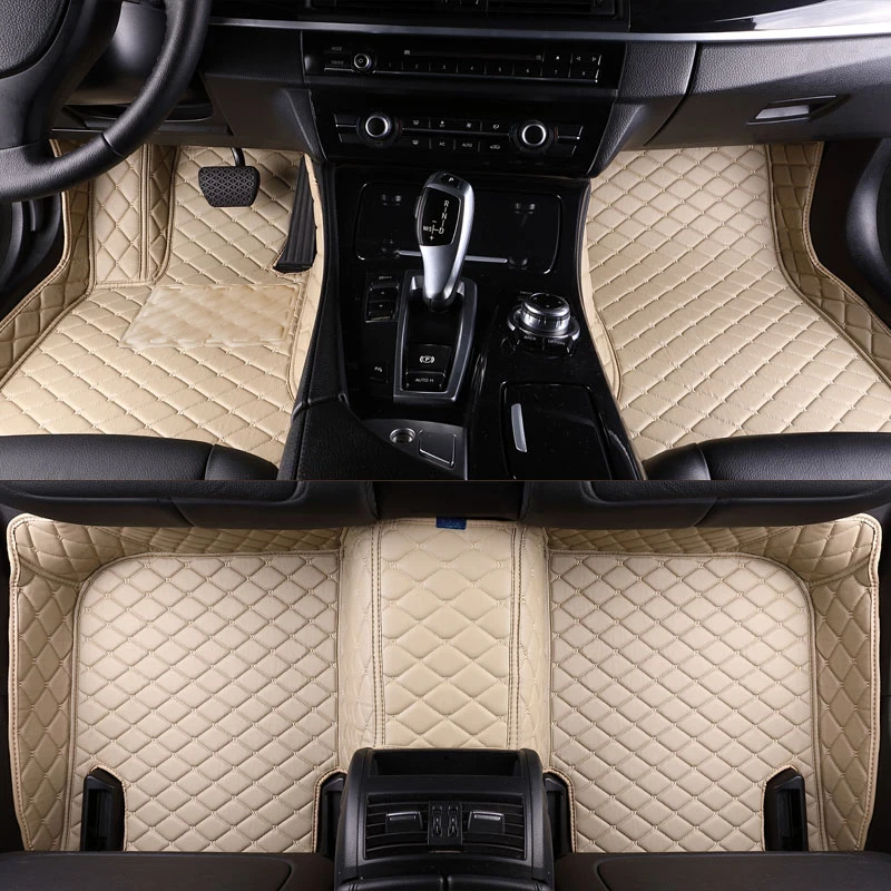 

Rownfur Eco-Friendly colorful Customized car accessories interior wear-resisting new fashion design leather car mat