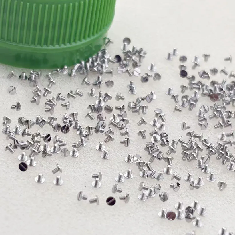 10 /30/ 50/70/100pcs  Watch movement components 7750 movement clamping plate screws silver upper clamp screw swing clamp