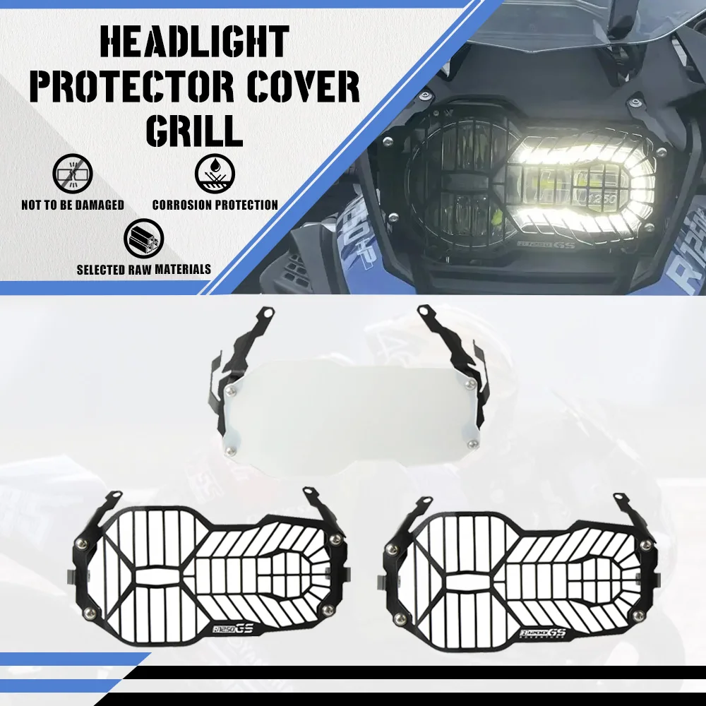 

2023 2022 For BMW R1250GS ADVENTURE R1200GS LC Adventure R 1250 1200 GS Motorcycle Parts Headlight Protector Grille Guard Cover