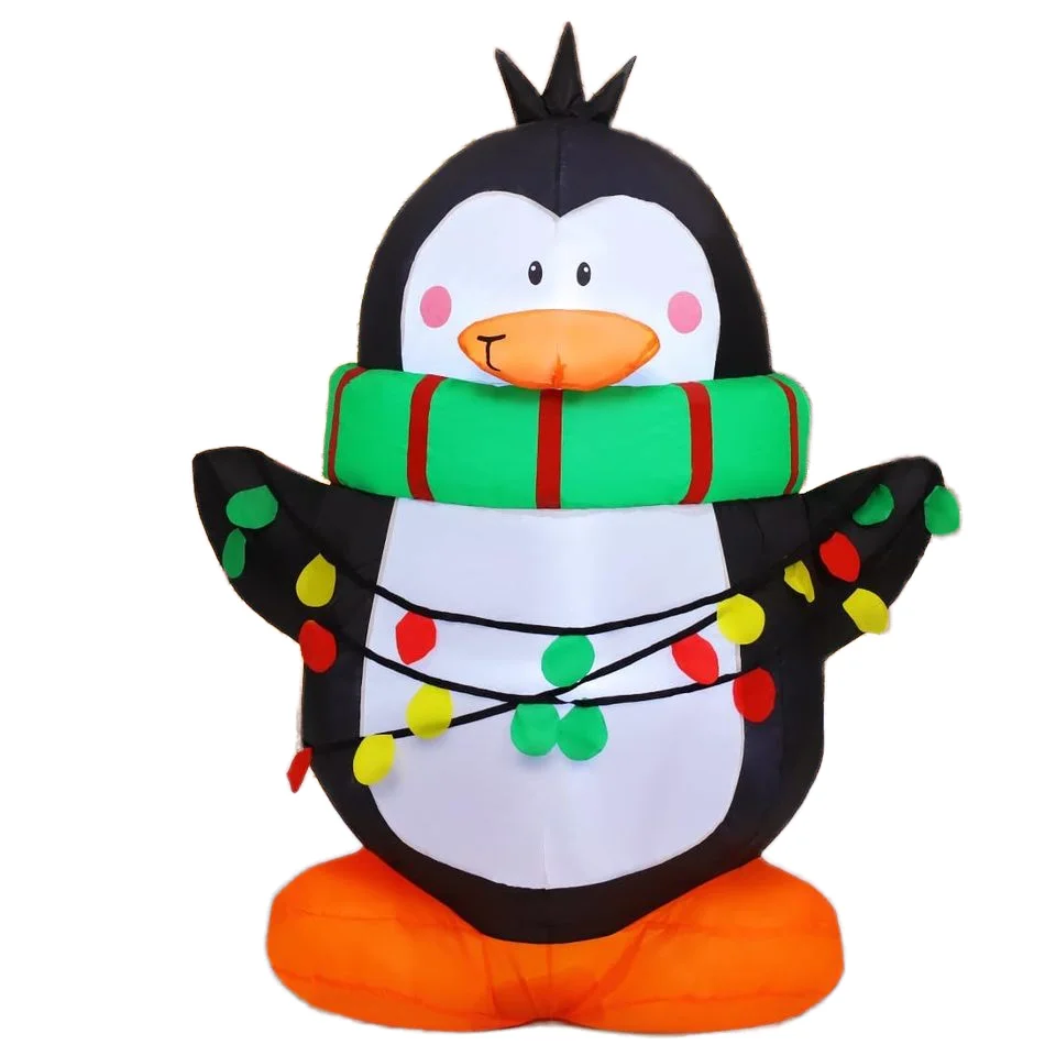 4.2 FT Penguin Christmas Inflatables LED Lights Outdoor Yard Garden Decor for Holiday Parties