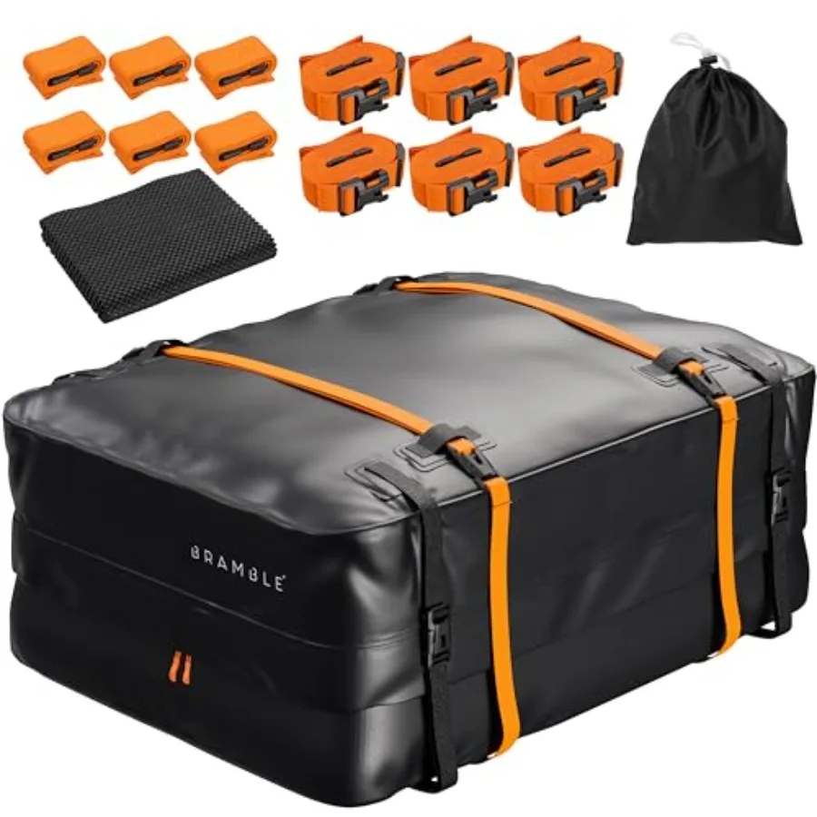 

Strong Car Roof Bag Rooftop Cargo Carrier 20 Cubic Feet 100% Waterproof and Tear Resistant Car Roof Cargo Carrier Fit for All C