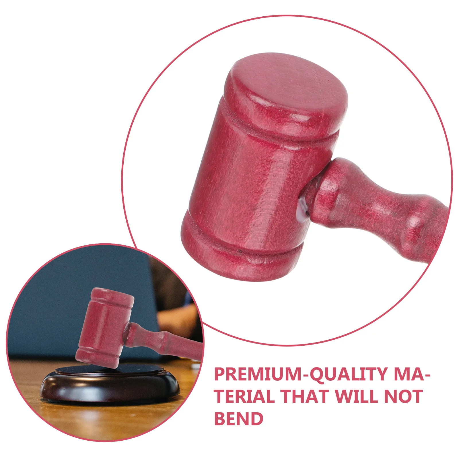 لعبة أطفال مطرقة خشبية صغيرة المطرقة العدالة الصوت اللعب مجموعة لعب الأدوار الدعائم لعبة تعليمية للبنين بنات الفصول الدراسية متعة هدية