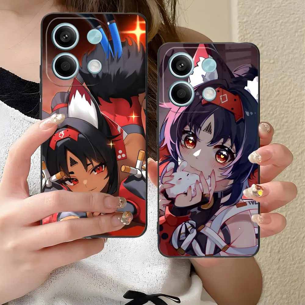 حافظة هاتف Zenless Zone Zero Nekomiya لهاتف Xiaomi Redmi Note 14 13 12 11 S Pro Plus 4G 5G غطاء طباعة ملون للهاتف الذكي الفاخر #5