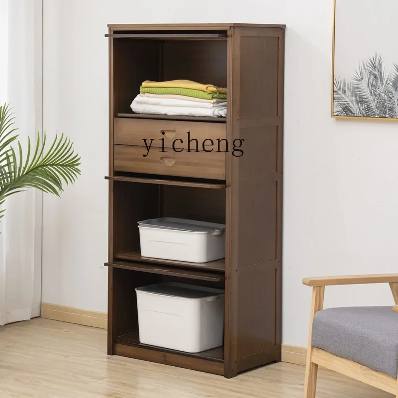 Chest of Drawers Locker Living Room Storage Cabinet Bedroom Bamboo Drawer Wardrobe