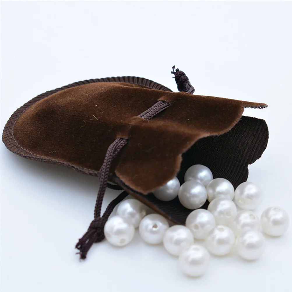 

20 pcs 9X7Cm Jewelry Pouches Flannel Drawstring Bags Gourd Shape U Shaped For Gift Candy Wedding Party Favor Storage Organizer