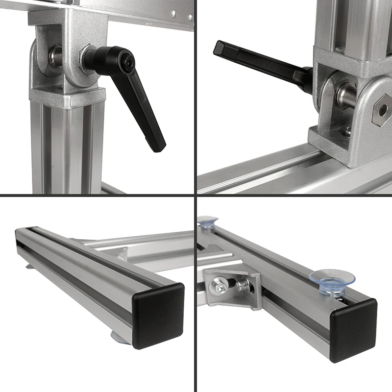 Imagem -05 - Atuador Linear Alternativo Controlador de Ângulo Ajustável Liga de Alumínio 28cm Curso Suporte Xlr Ventosa 12v 24v
