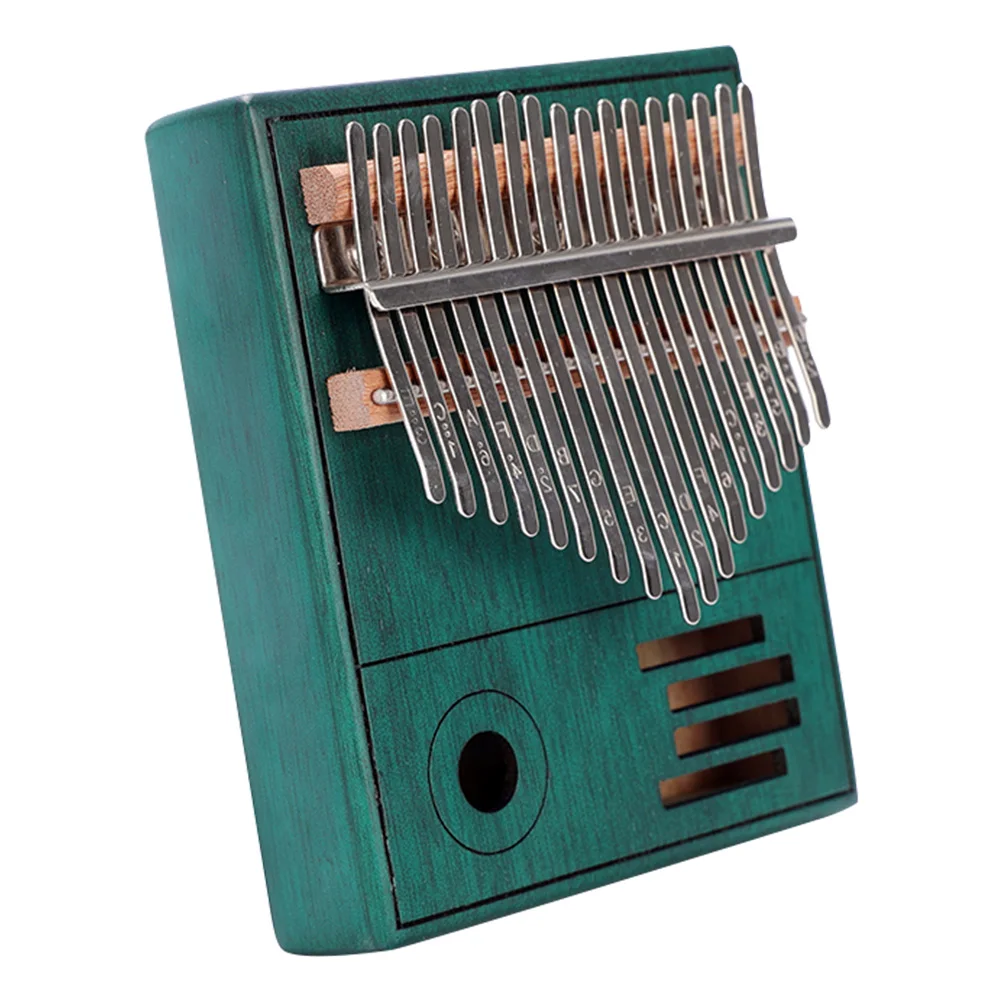 

Thumb Instruments 17 Keys Kalimba Delicate Tones Finger Piano Wood Wooden Square Child Hand