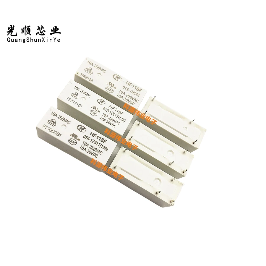 JQX- HF118F- 012/024 -1ZS1T -1HS5T -1ZS1 10A