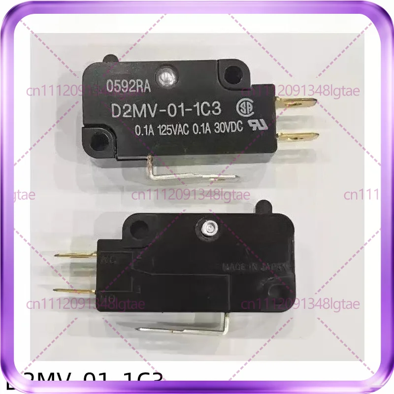 3pcs D2MV-01-1C3 1C2 1C1 New For Omron Stroke Micro Switch, Handless Needle Button 0.1A