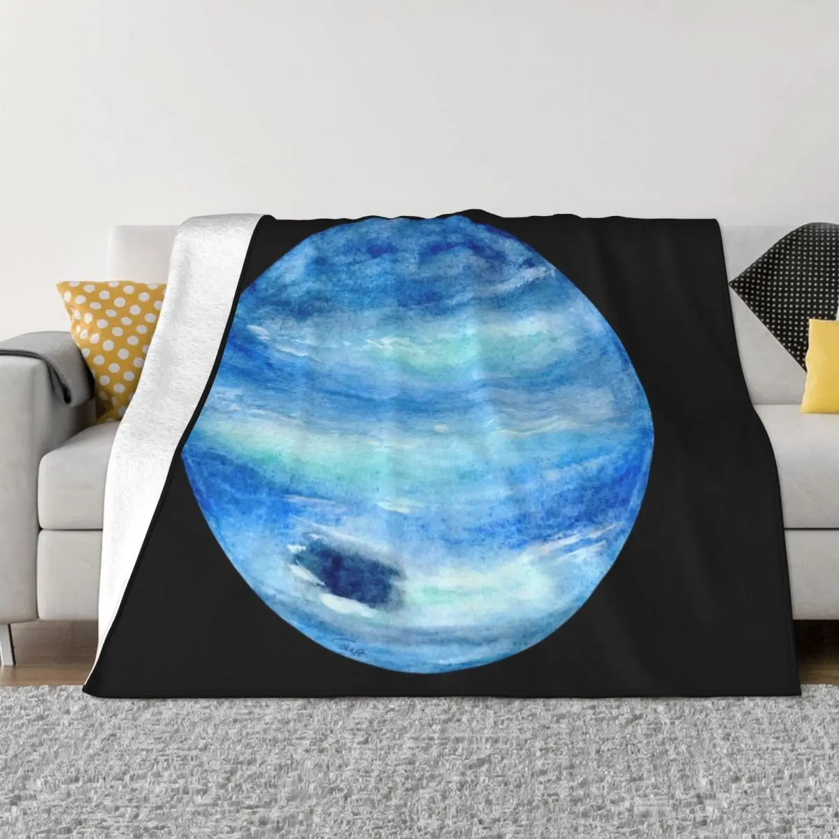 Neptune Planet Series 2018 Throw Blanket heavy blanket to sleep Hair Blanket