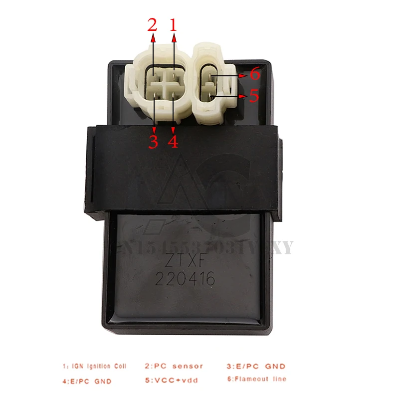6-pinowy ac dc zapłon CDI box dla gy6 125cc 150cc 200cc 250cc ATV Quady motorower motor terenowy gokart motocykl