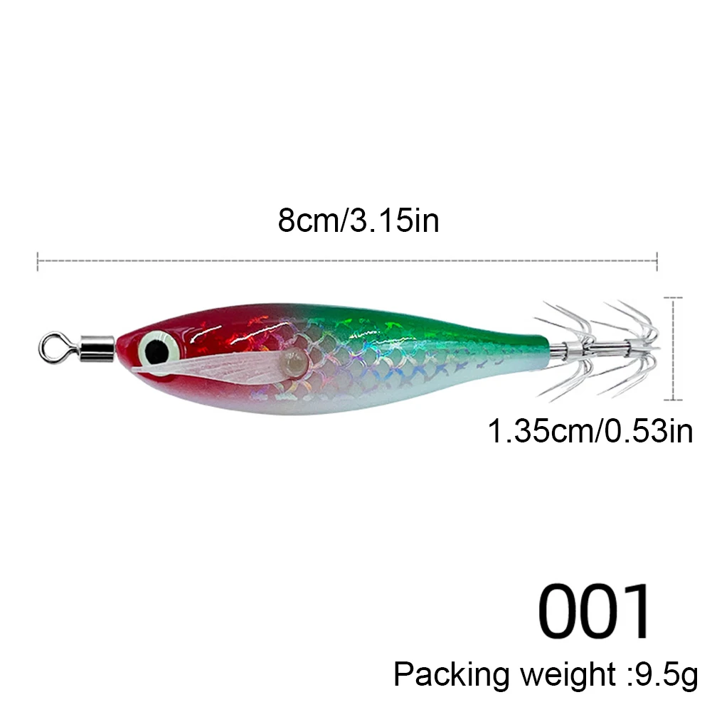 مضيئة الحبار هوك الحبار الصيد إغراء مع عيون ثلاثية الأبعاد الحبار جذب إغراء يتوهج في الظلام الحبار الطعم للصيد الليلي
