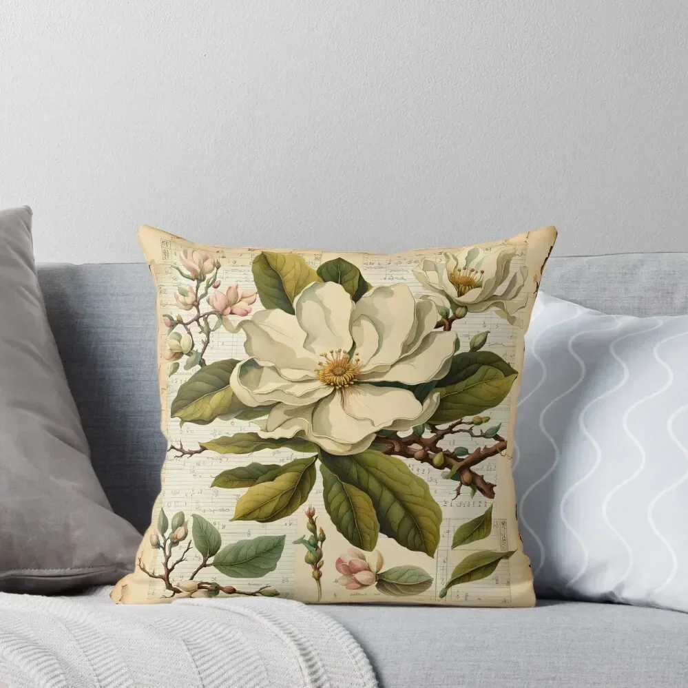 

Vintage Magnolia Throw Pillow christmas decorations for home 2025 Couch Pillows christmas ornaments 2025 pillow