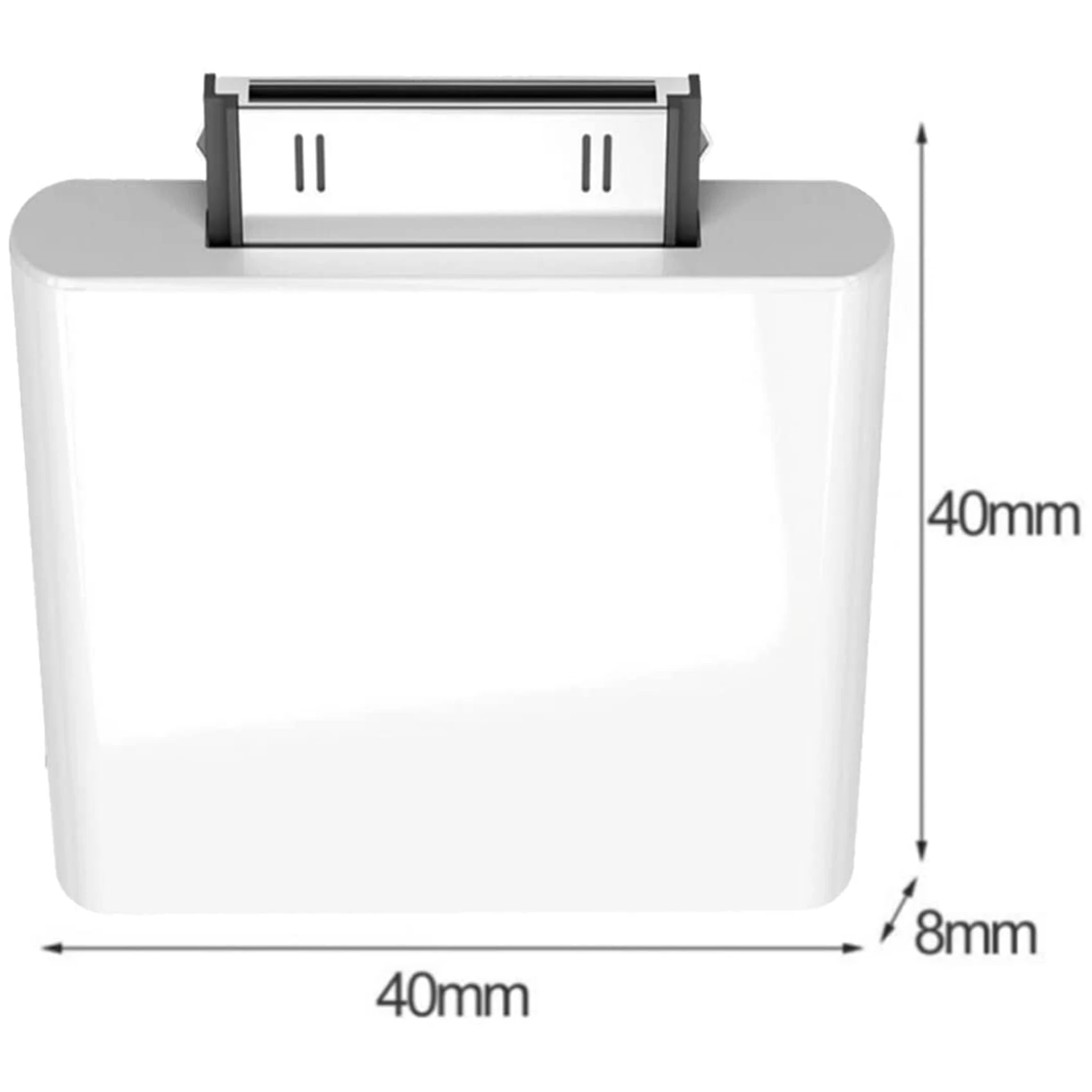 Transmissor de áudio Bluetooth 4.1 para iPod, Mini iPod clássico, Nano Touch, branco, 30 pinos