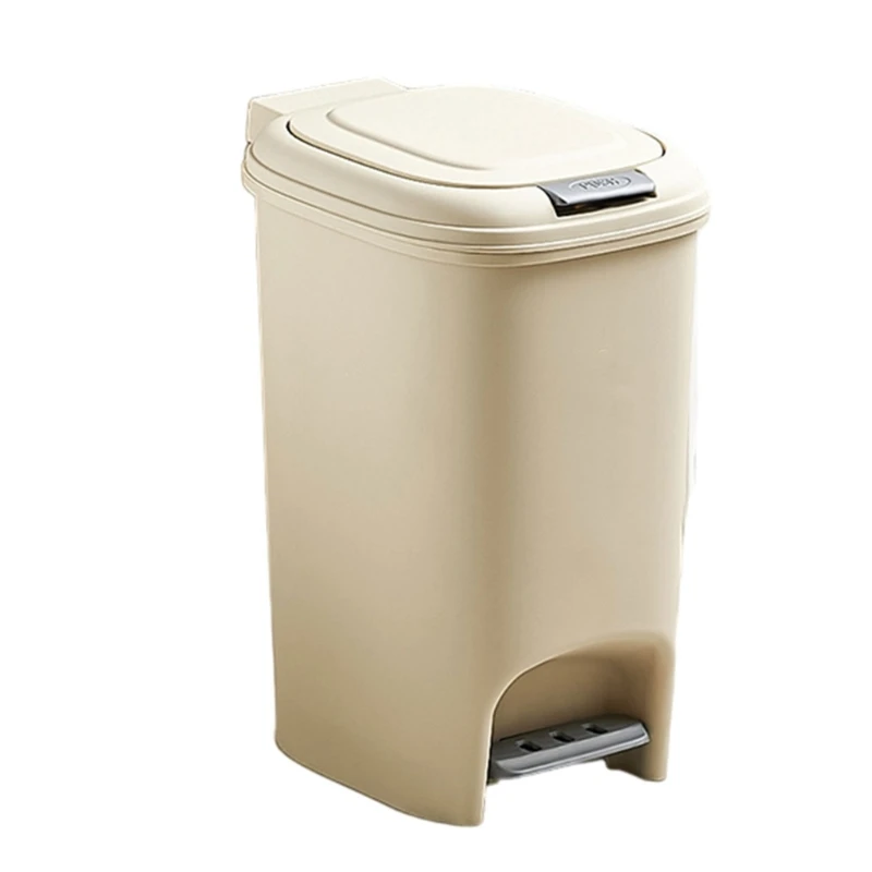 

Practical 8L 10L 15L Trash Receptacle, Foot Press Activated for Easy Disposal