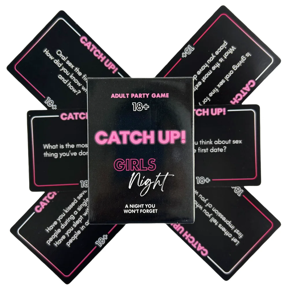 Catch Up! Card Game Girls Night 18+ Party Game Spicy Thought Provoking Conversation Starters for Fun Girls Nights Party