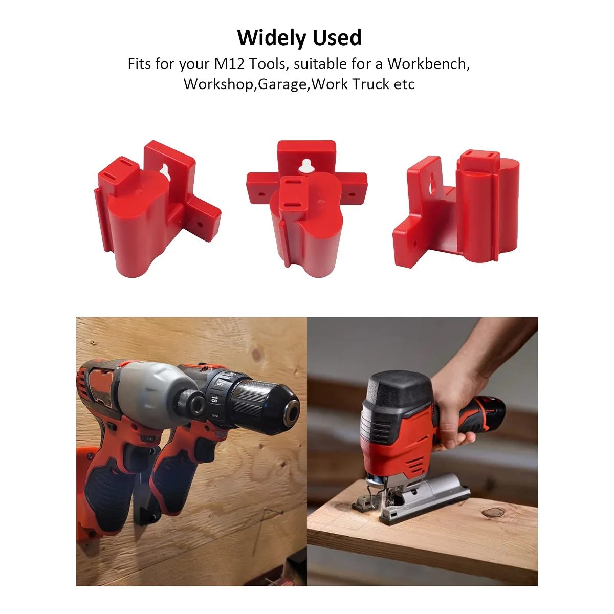 プラスチックドリルツールホルダー,ドリルハンガー,m12,12v,6パックと互換性があります