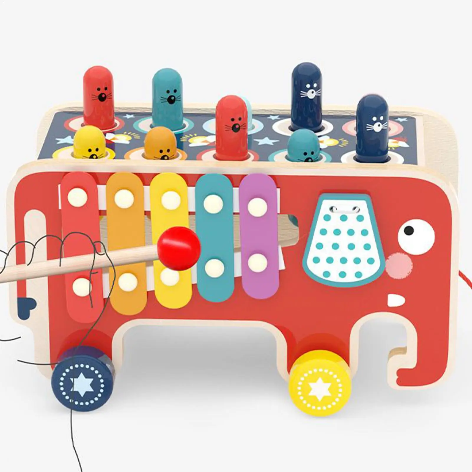 子供向けの音楽玩具 木製打楽器 カラフルな木製シロフォン 教育用音楽玩具 モータースキルを育む