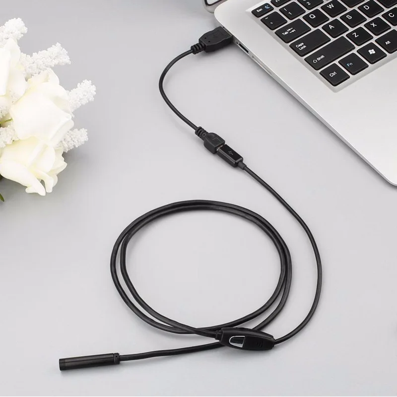 3 in 1 Hard Wire 1m Android Tyep-c Computer USB Endoscope Auto Repair Industrial Pipeline Waterproof Probe 5.5