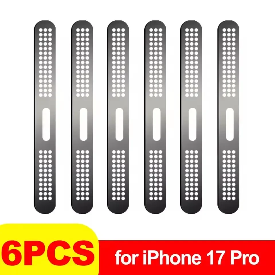 Metall Staubdicht Net Aufkleber Für iPhone 17 Pro 17 Pro Max Hörer Lautsprecher Loch Anti-staub Mesh Schutz Für iPhone 17