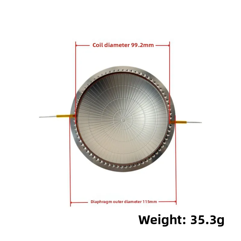 VYOPBC High Pitch Titanium Diafragma Tweeter 34.4 38.5 44.4 51.2 72.2 74.5mm Luidsprekeronderdelen 10 STUKS/SET
