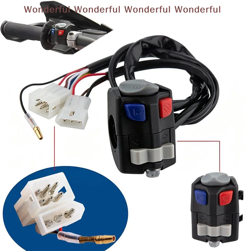 Motorcycle Headlight Horn Kill Switch Anti-slip Button Rainproof for EXC XCW EXCF TPI 125 150 200 250 Trail Riding
