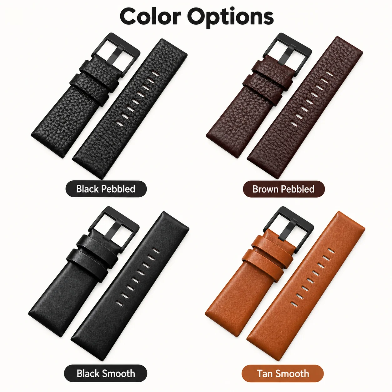 Genuine Leather Watch Belt for Diesel Watchband DZ7257 1657 4323 7314 7313 7371 Straps Black Brown White 22 24 26 27 28 30 32mm