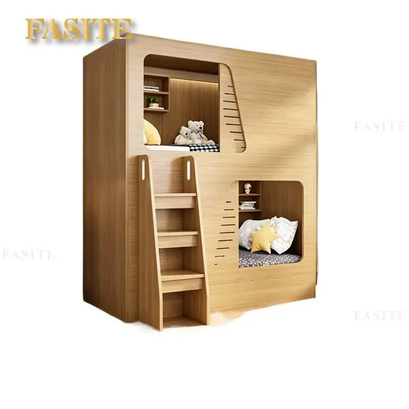 For High-end Sliding Door Space Capsule Bunk Beds Adult Dormitory Apartment Youth Hostel Hotel Upper and Lower Beds Space