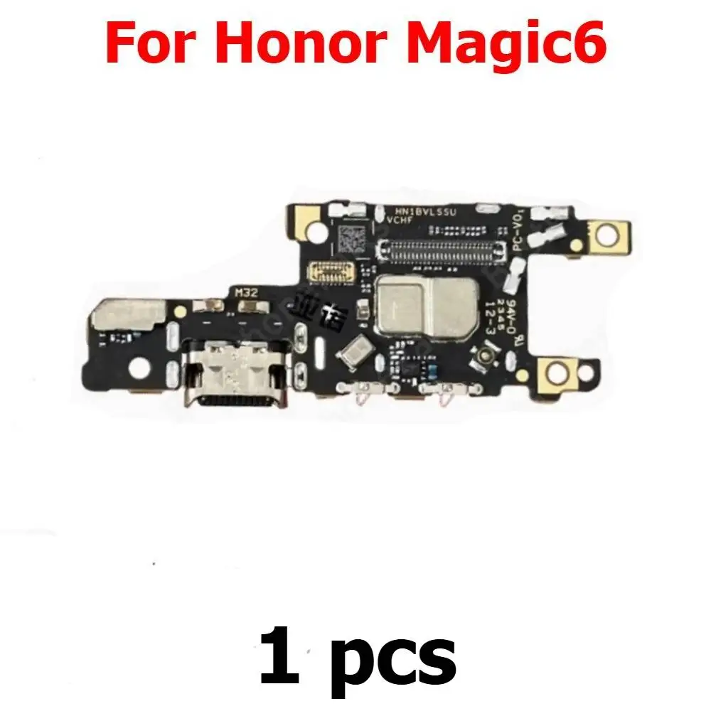 Charge Board For Huawei Honor Magic6 Magic 6 Charging Port Usb Connector With SIM Card Reader Pcb Dock Plate Mobile Phone Parts