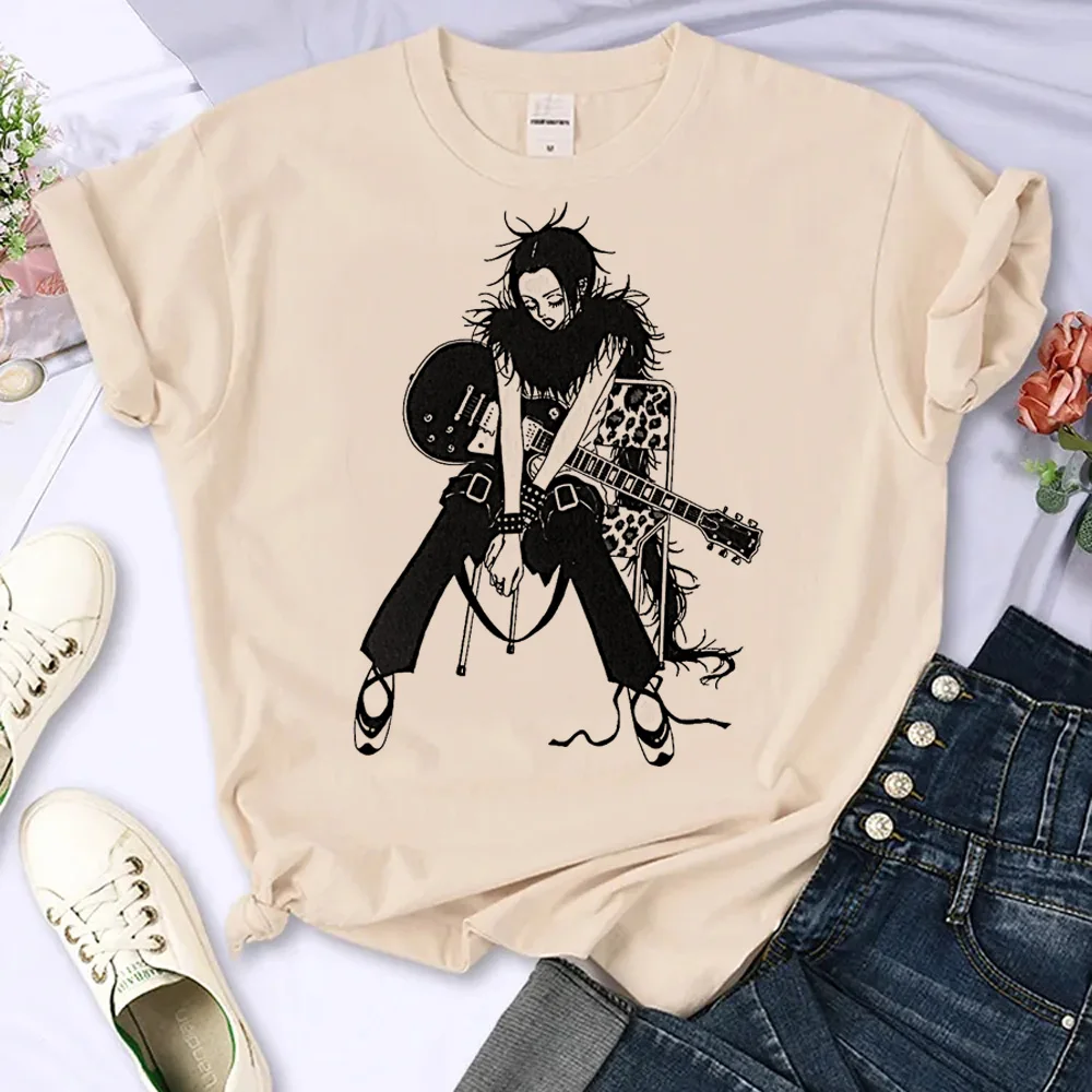 Nana t-shirts women harajuku designer manga top female graphic clothes