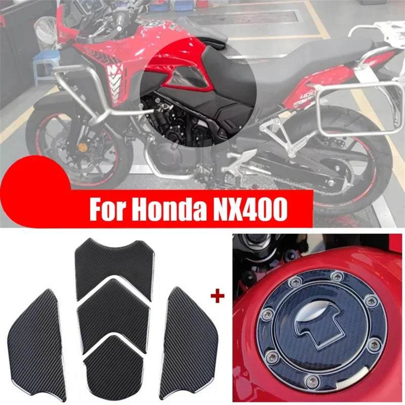 

Motorcycle Tank Pad Protector Sticker Decal Gas Knee Grip Tank Traction Pad Side New Model 2024 For Honda NX400