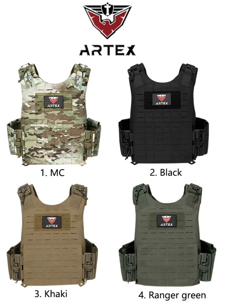 Tactical Vest Free Lining Quick Detachable Light Laser Cut Outdoor Hunting Gear Carries Vest in High Quality 1000D Nylon