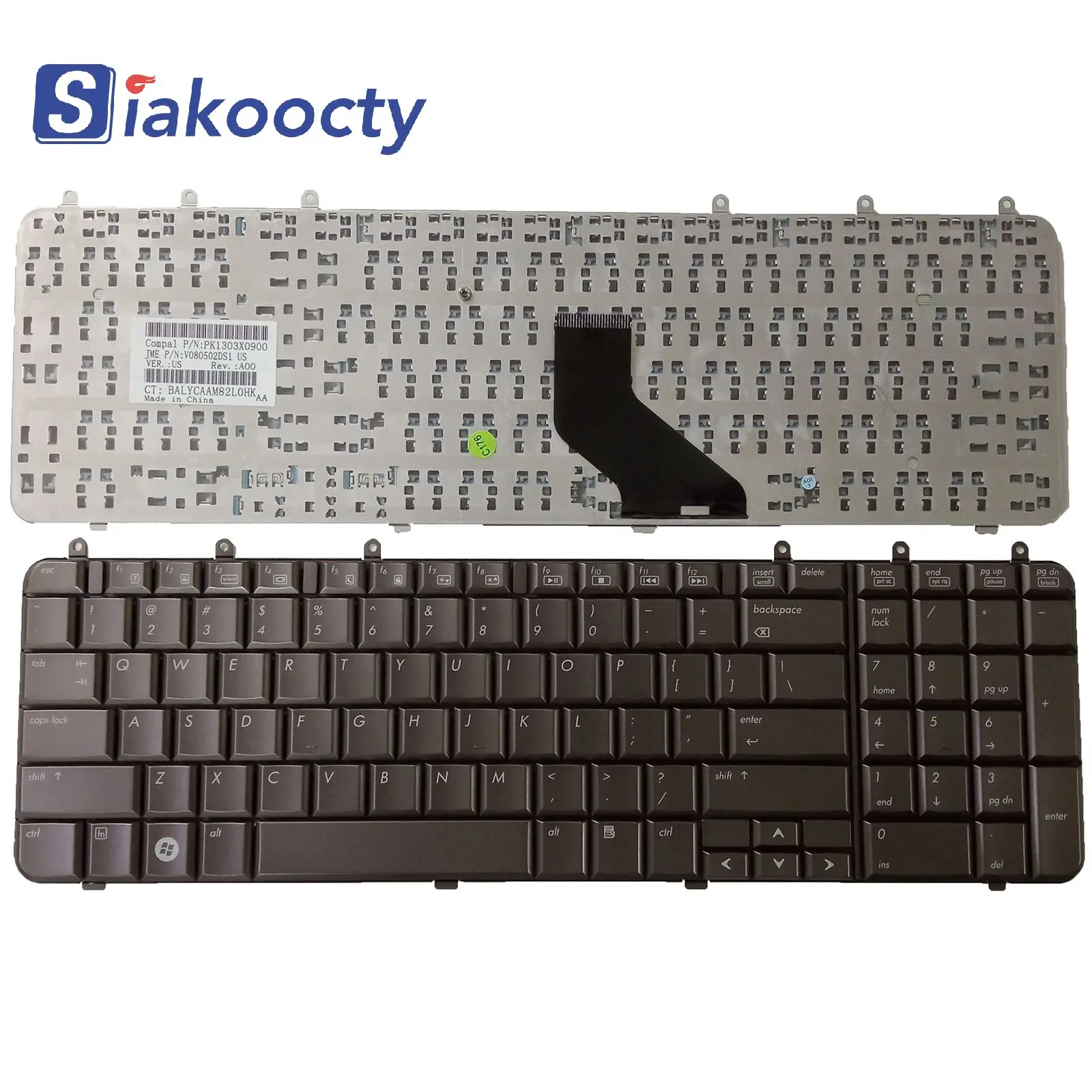 New For HP Pavilion dv7-1000 dv7-1100 dv7-1200 dv7-1500 UI Brown keyboard