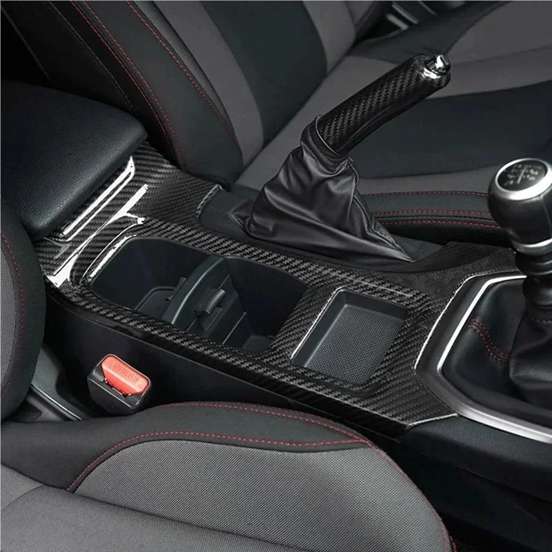 

Для Subaru WRX STI Rael жесткая сухая отделка панели переключения передач из углеродного волокна действительно наклейка детали декоративная полоса модификация 2022-2023