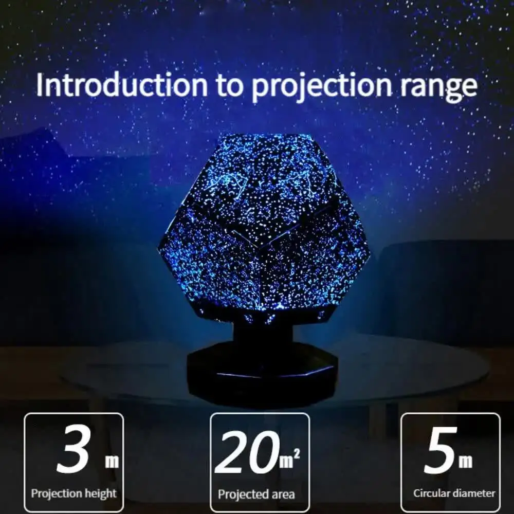 DL03 Bluetooth Speaker Starry Night Light LED Projection Starry Sky Galaxy Projection Children Gift Aesthetic Room Decoration