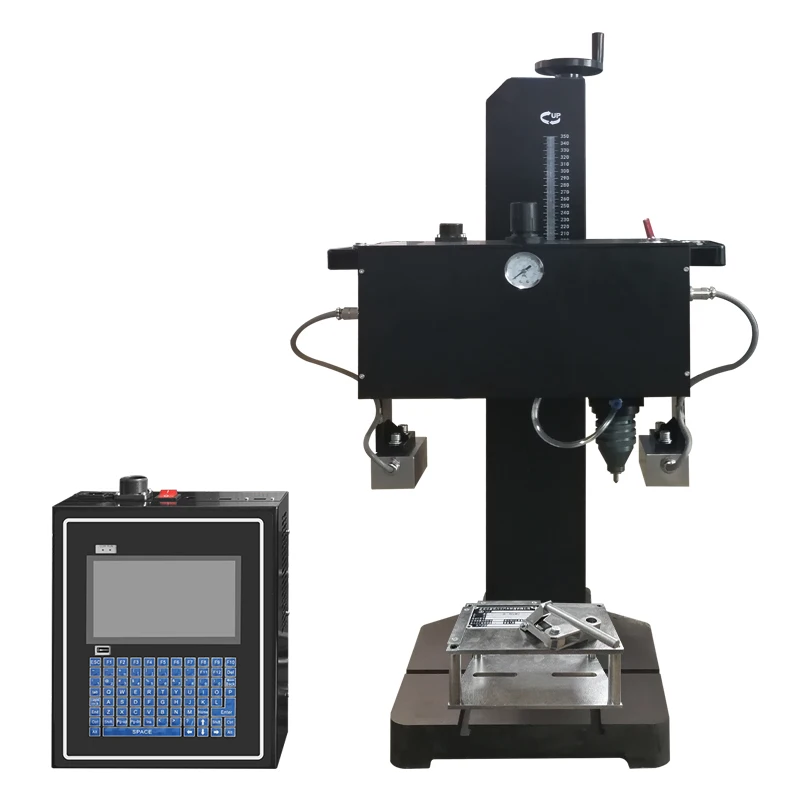 

Portable Desktop Handheld Dot Peen Deep Marking Machine 150x80mm For Metal Parts