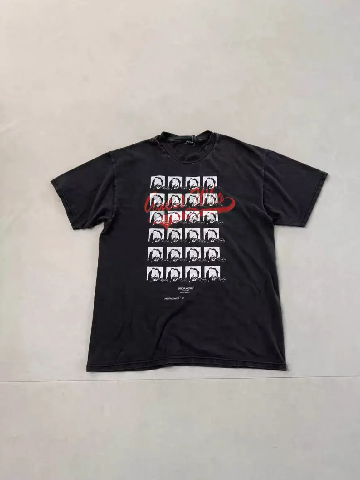 Und 2006ss Portrait Washed Printed Short Sleeve One off Tee