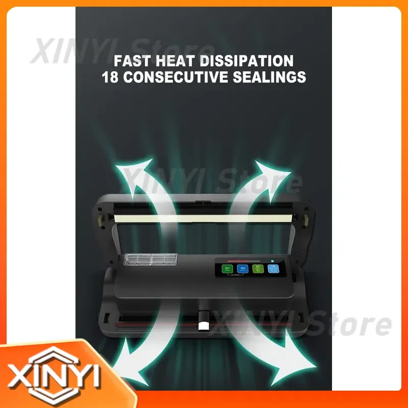 Vacuum Sealer for Wet and Dry Foods for Essen Verpackung Portable Kitchen Vacuum Sealing Machine for Plastic Bags Food Saver