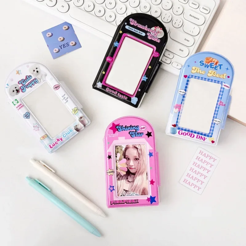 Y2K Cartoon Style 3 Inch Polaroid Photo Album Snap Button Photocard Holder Card Collect Case