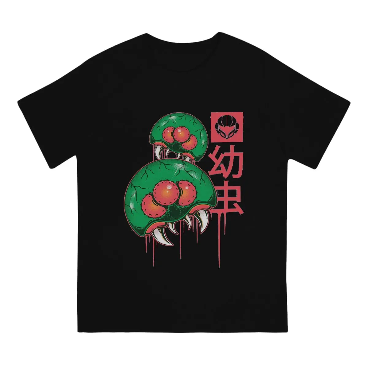 The Larvas Metroid Game T Shirt Graphic Crewneck TShirt Harajuku Short Sleeve