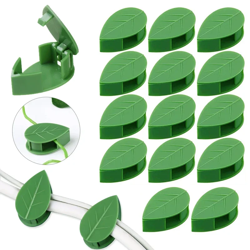 1-50Pcs invisible plant wall climbing device vine bracket fixed buckle leaf clip traction rack garden supplies