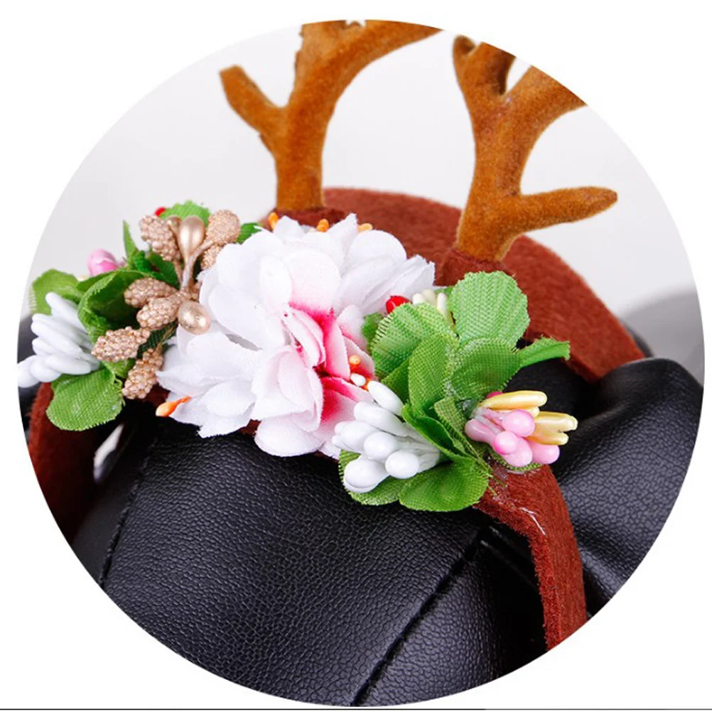

Pet Christmas Antler Headdress Costume Accessories Dog Hair Clip Customized Decorations Hairband