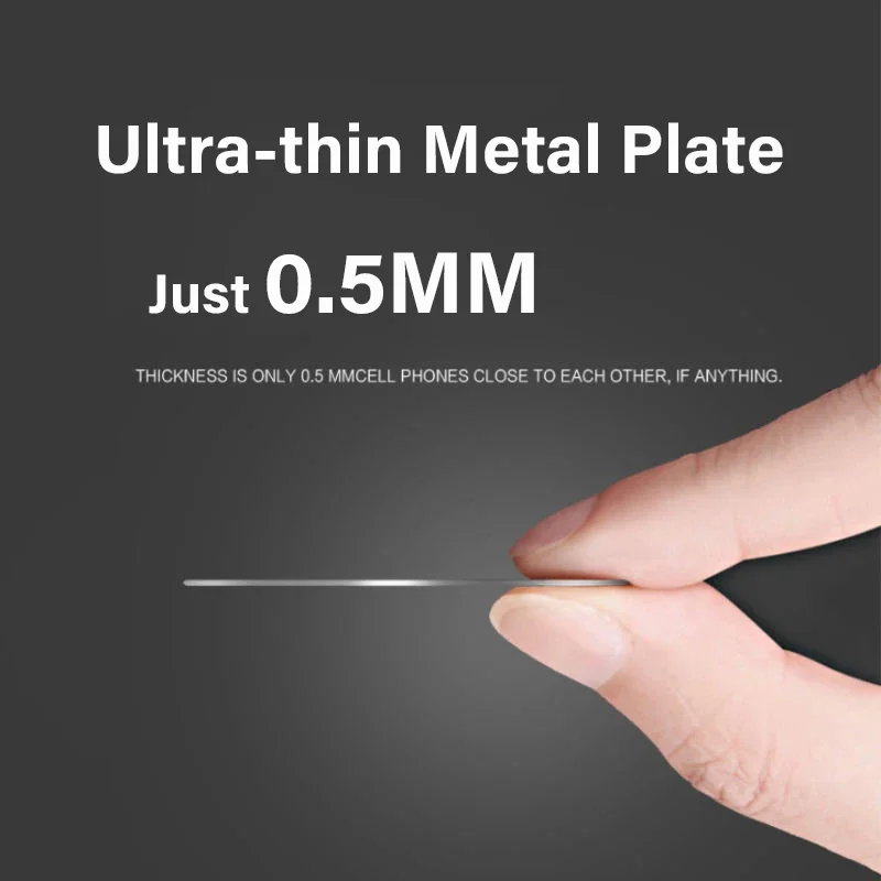 Magnetic Metal Plate For Car Phone Holder Universal Iron Sheet Disk Sticker Mount Mobile Phone Magnet Stand For All Smart Phone