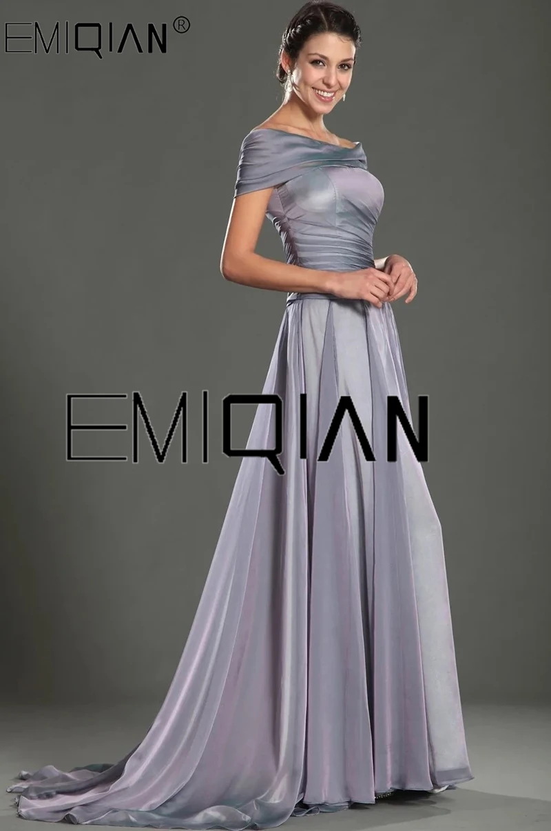 New Design Gorgeous Off The Shoulder A-Line Sweep Train Evening Dress