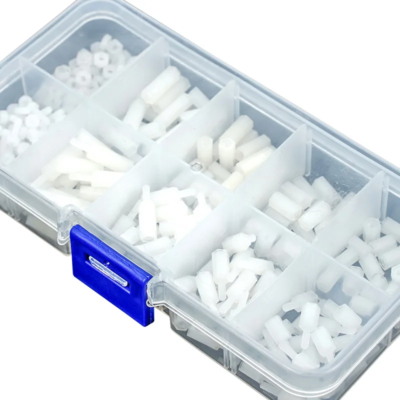 160/240/320PCS Nylon Male Female Hex Standoff Spacer Kit M2 M3 M4 PCB Isolation Pillar Assortment Box