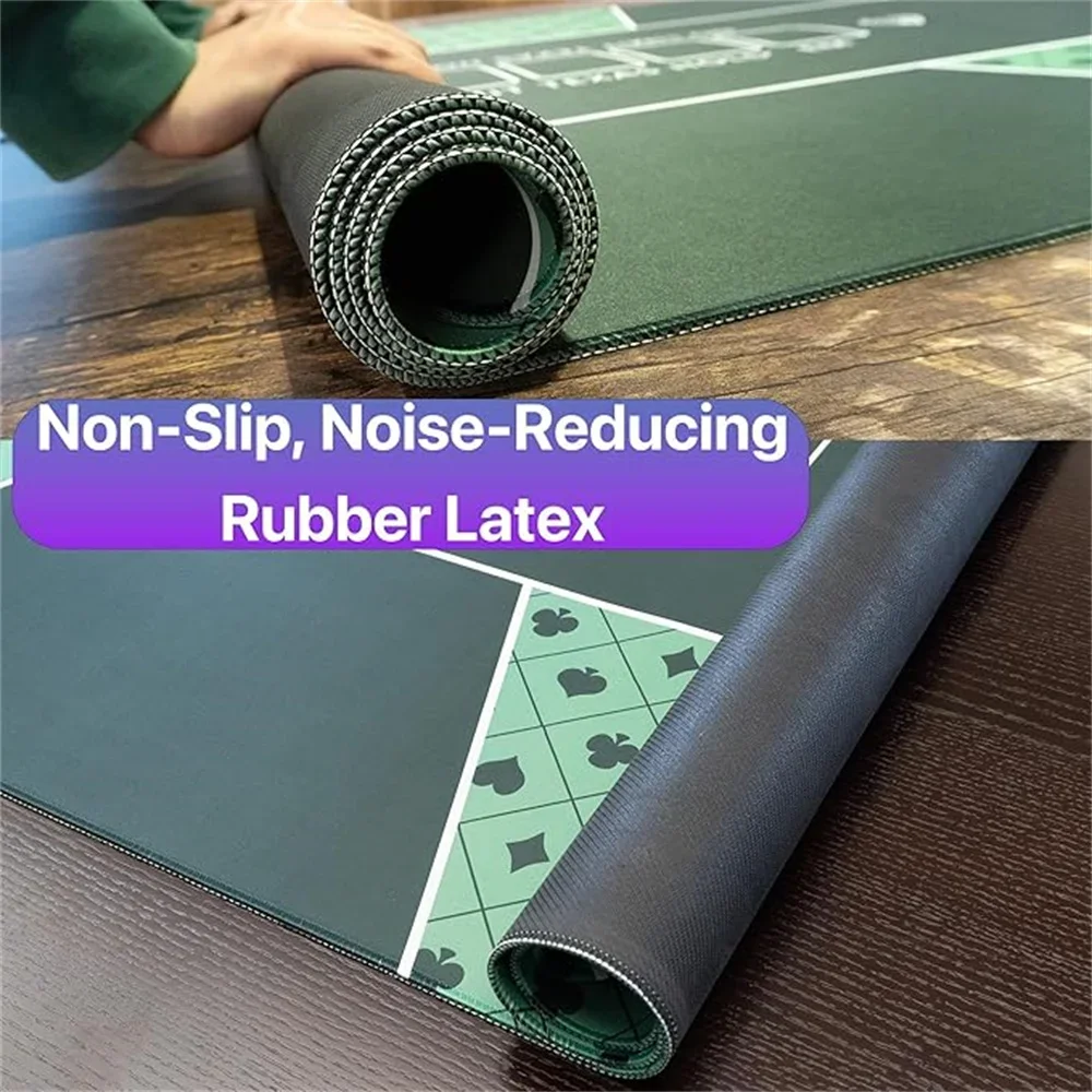 Rubber Poker Mat Tafelkleed Dobbelstenen Spel Tafelmat Party Game Schaken en Kaart Tafelmat Entertainment Accessoires