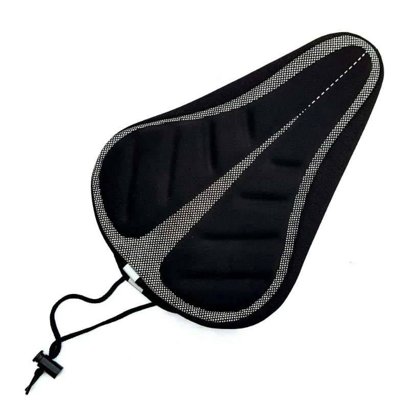 Gel Padded Bike Seat Cover Ergonomic Memory Sponge Cycling Saddle Cover Soft Thickened Shockproof Breathable Bike Seat Cover view 5