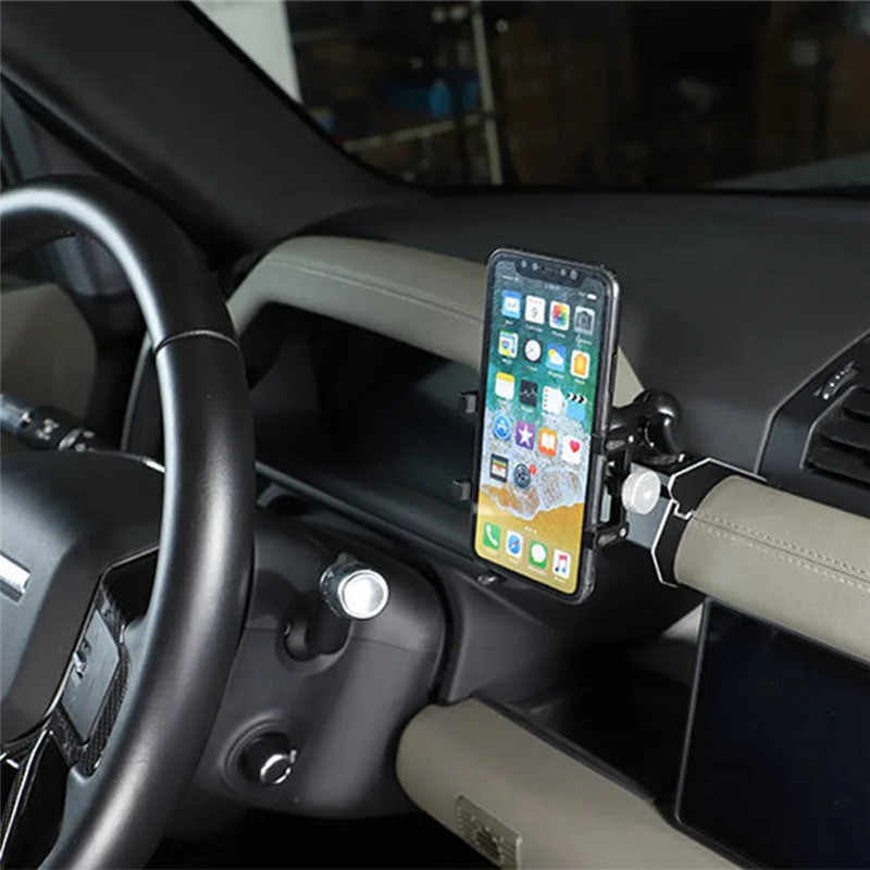

Car Mobile Phone Holder Multifunction Holder GPS Navigation Bracket For Land Rover Defender 90 110 2020-2023-A42R